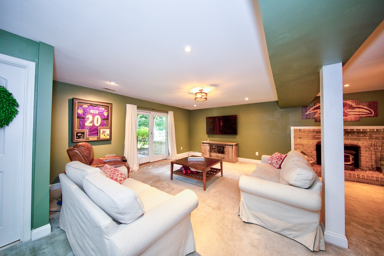 family rooom to walk out to patio