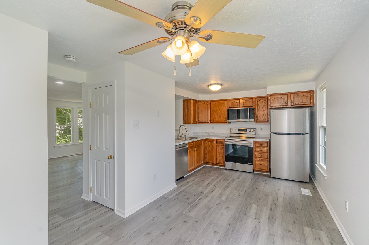 updated kitchen with table space